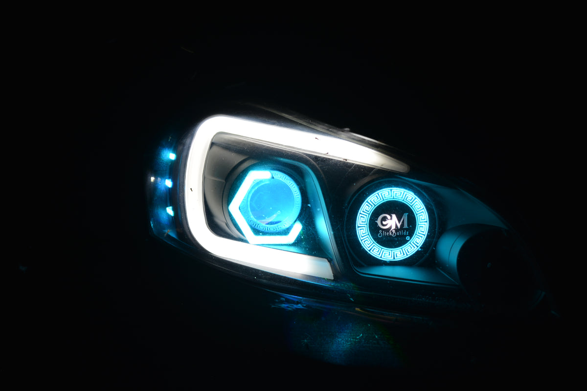 GMSLICKBUILDZ 2006-2014 Chevy Impala/ Monte Carlo RGBW Spyder Light Bar Headlights