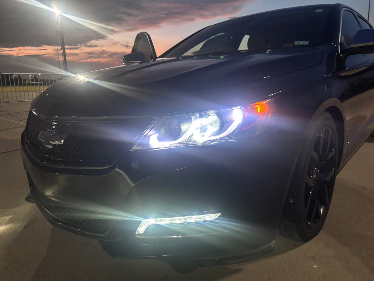 Spyder Projector Headlights Chevy Impala Black or Chrome Housing