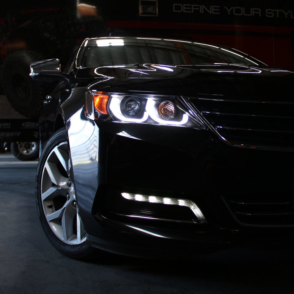 Spyder Projector Headlights Chevy Impala Black or Chrome Housing